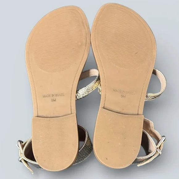 Steve Madden Gold Rico Sandals - Picture 7 of 7